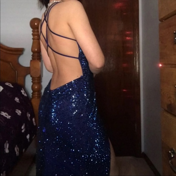 Navy Blue Prom dress - Picture 4 of 5
